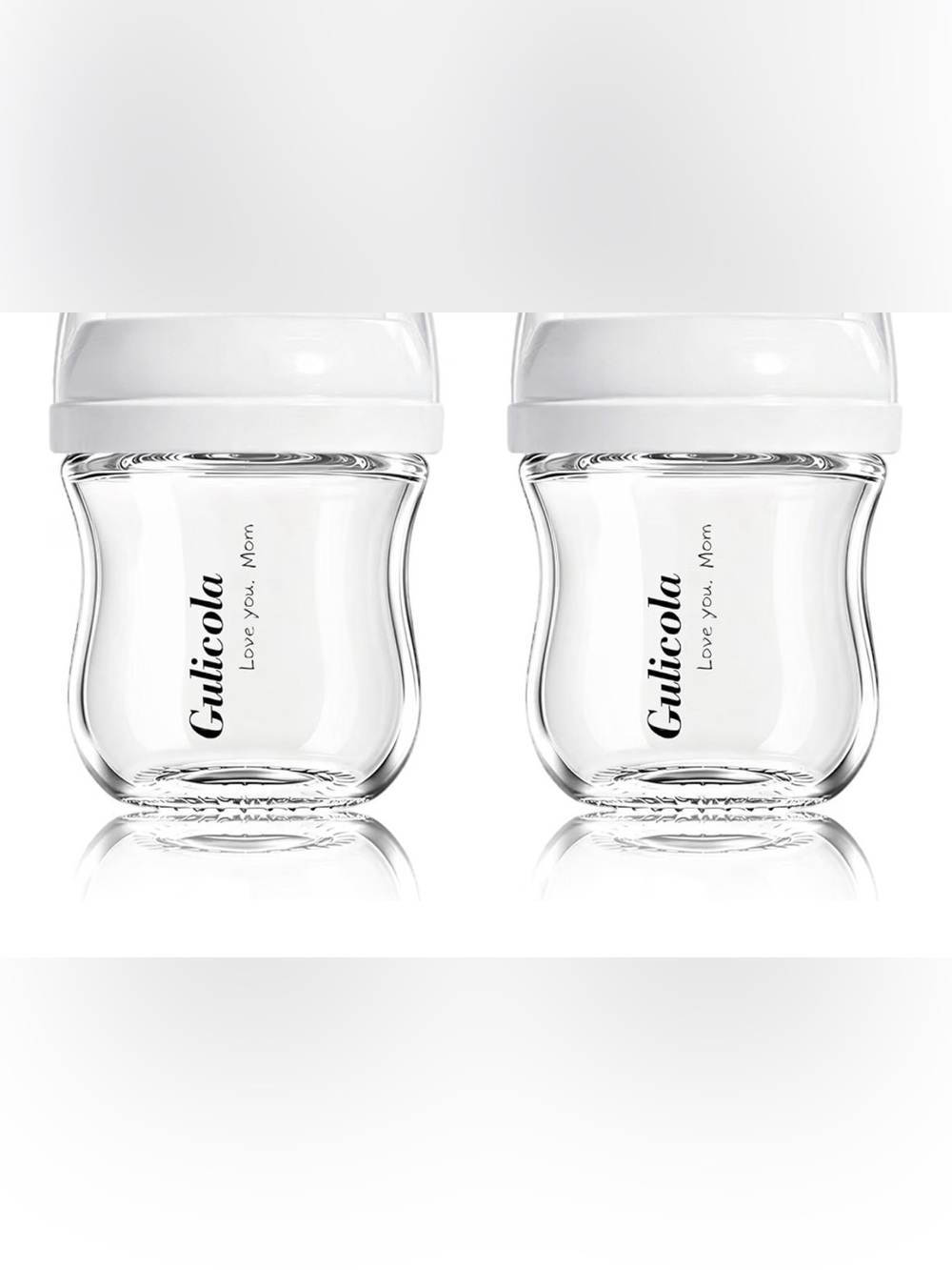 3oz Glass Baby Bottles (2)
